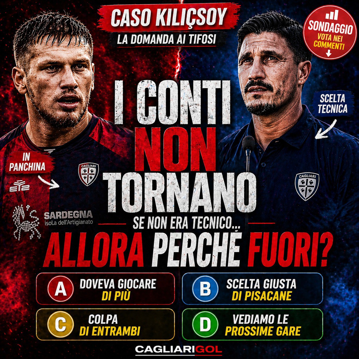 Pisacane chiama in causa Kilicsoy ma i conti non tornano
