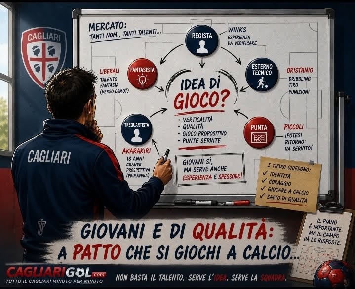 Giovani e di qualità va bene, ma il Cagliari deve anche giocare a calcio