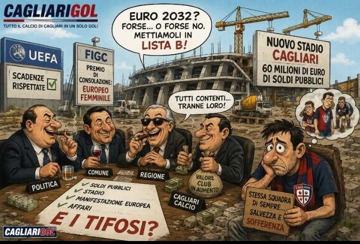“Nuovo stadio Cagliari e il sogno Euro 2032 il grande progetto rischia di perdere il suo significato”