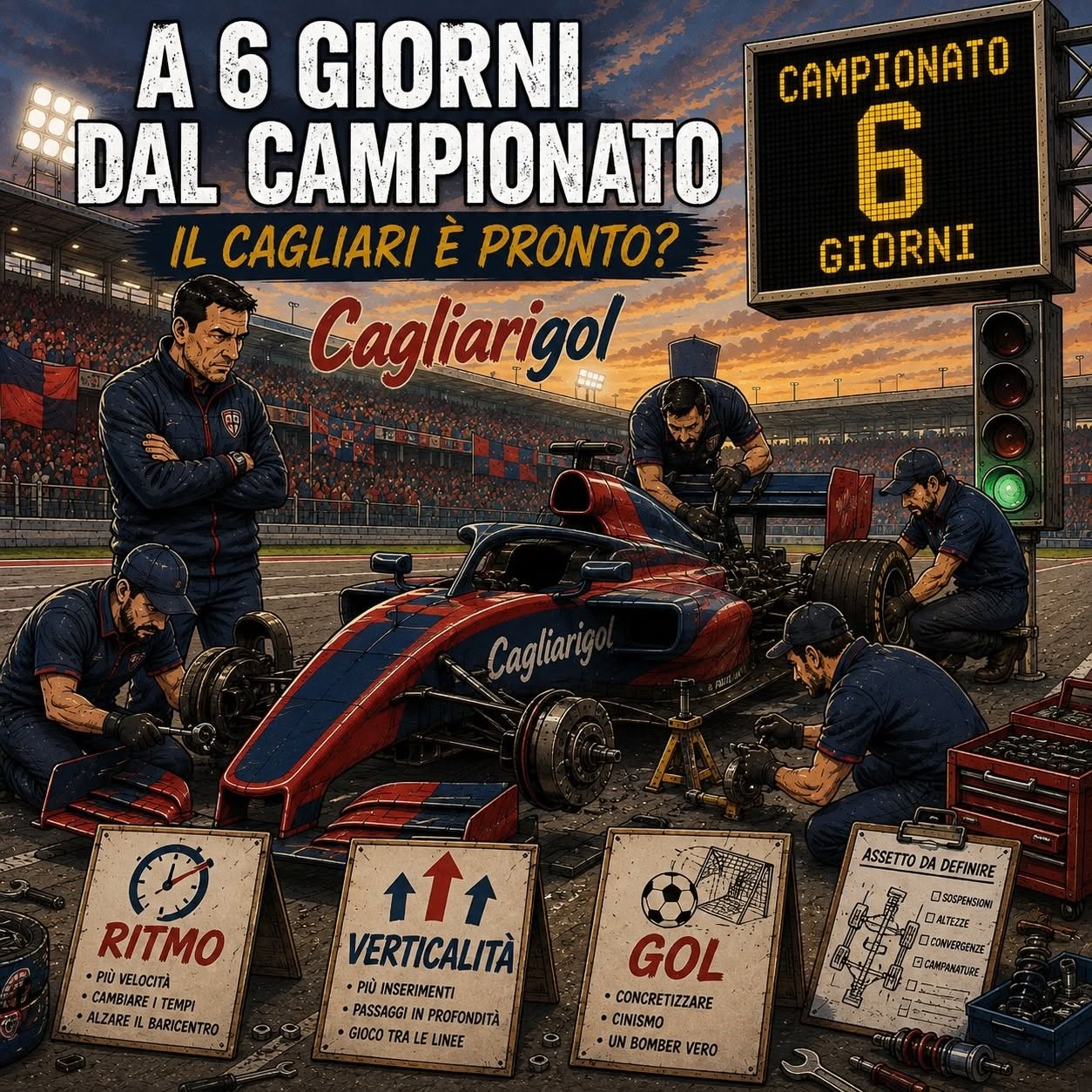 LUCI E OMBRE A SEI GIORNI DAL CAMPIONATO
